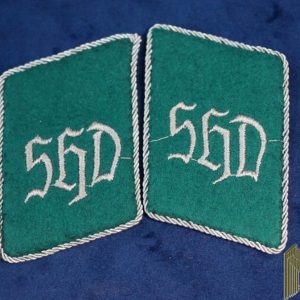 Luftschutz Sicherheits und Hilfsdienst Officer Tabs "SHD" (Security and Assistance Service)