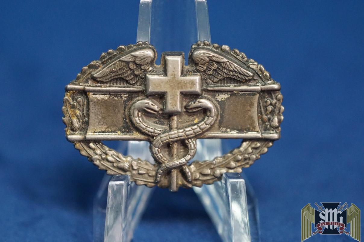 US Combat Medic Pin WW2 Sterling