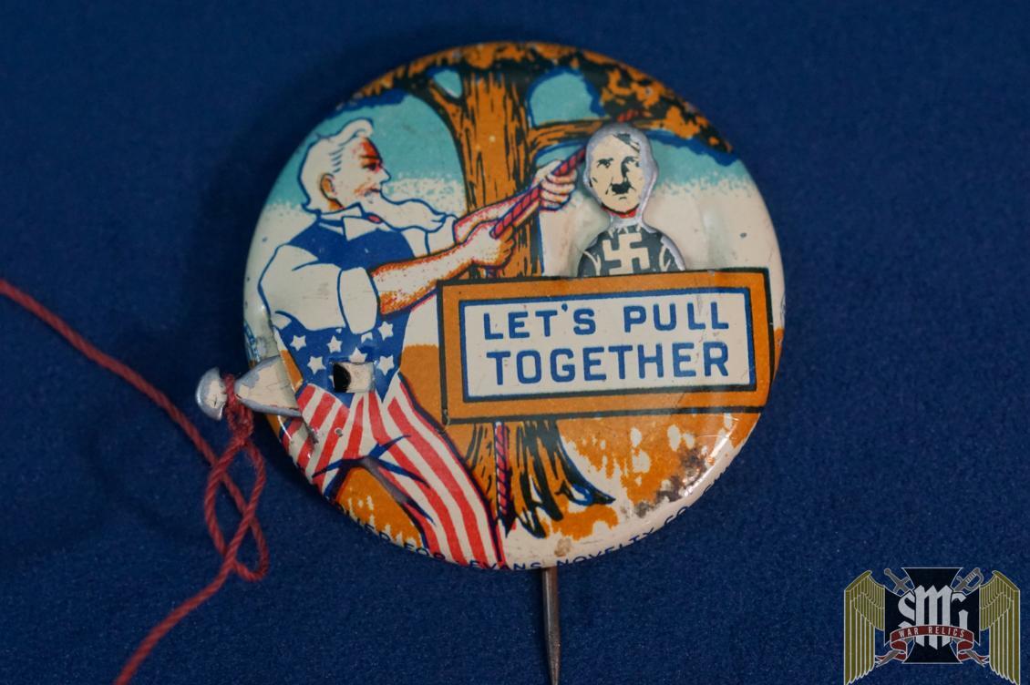 Hanging Hitler Patriotic pin