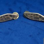 US WW2 Army Armor Officers Collar device set