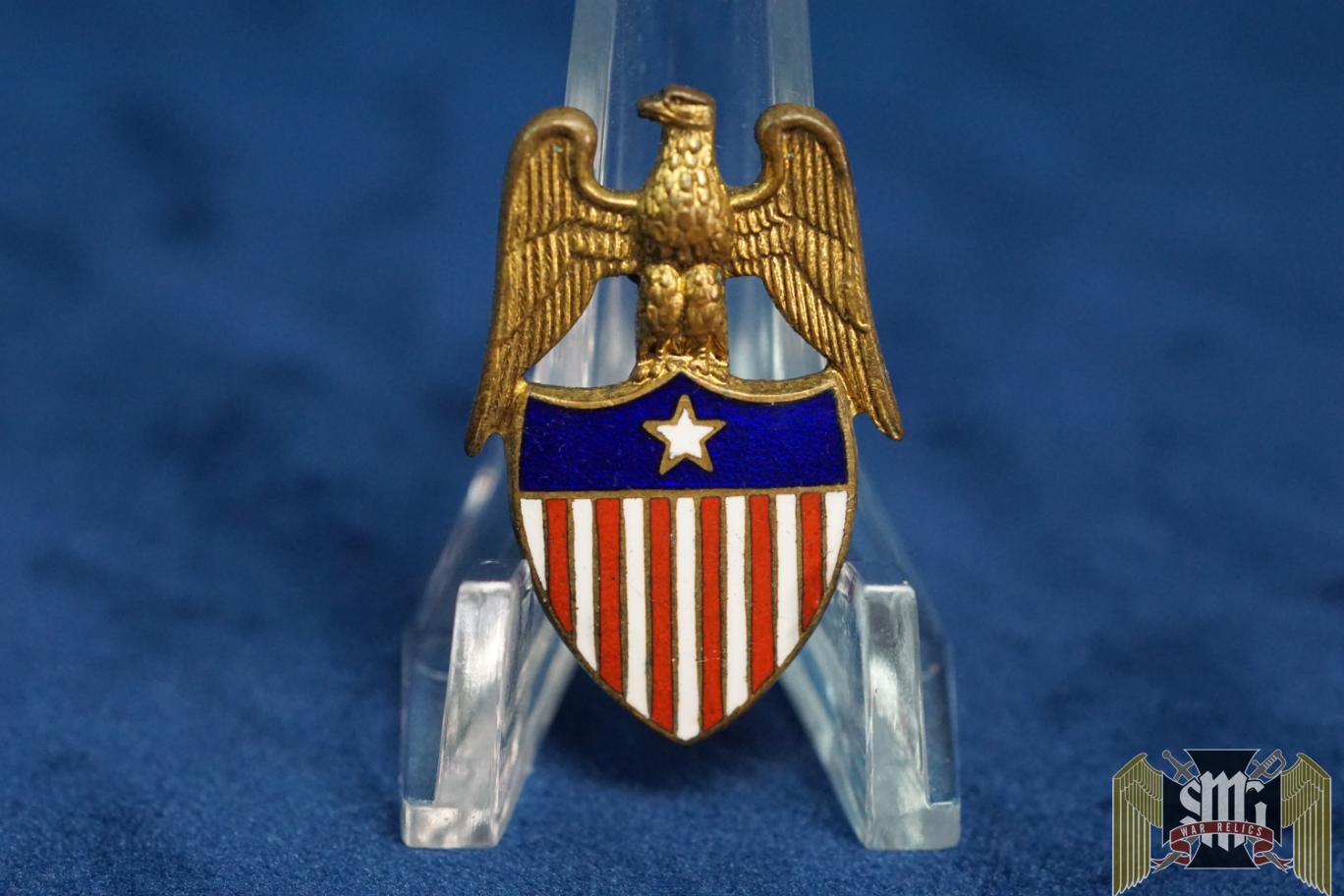 US Aide to A Brigadier General Collar Device. Early type
