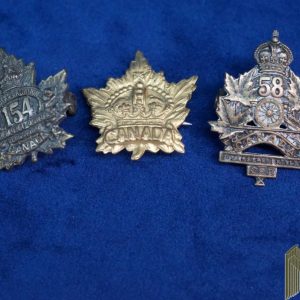 Canadian Collar badge 3 pc lot