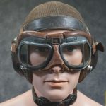 Luftwaffe pilot summer flight hood ‘Netzkopfhaube’ by hdc 1941 W/ Goggles