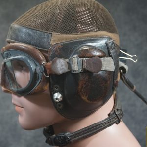 Luftwaffe pilot summer flight hood ‘Netzkopfhaube’ by hdc 1941 W/ Goggles