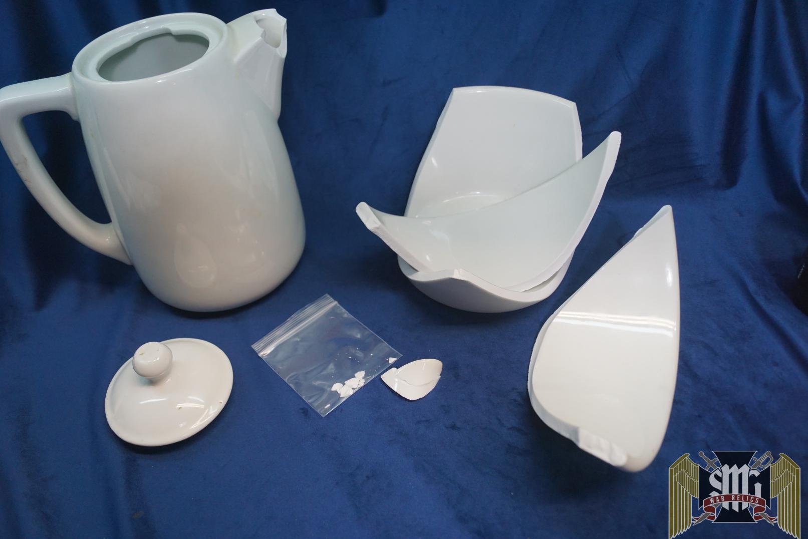 Damaged Nazi Bowl and Pitcher