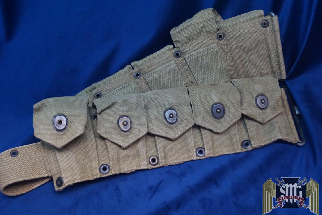 Garand cartridge belt 1943 With Clips