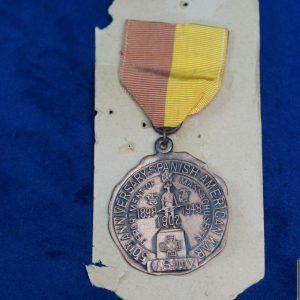 Spanish America War Medal Massachusetts