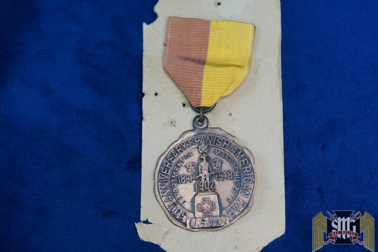 Spanish America War Medal Massachusetts