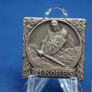 WW1 1916 21st Korps Austrian Mountain Troops Badge/tinnie
