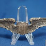 US WW2 Era Pilot wings Sterling marked by Gemsco