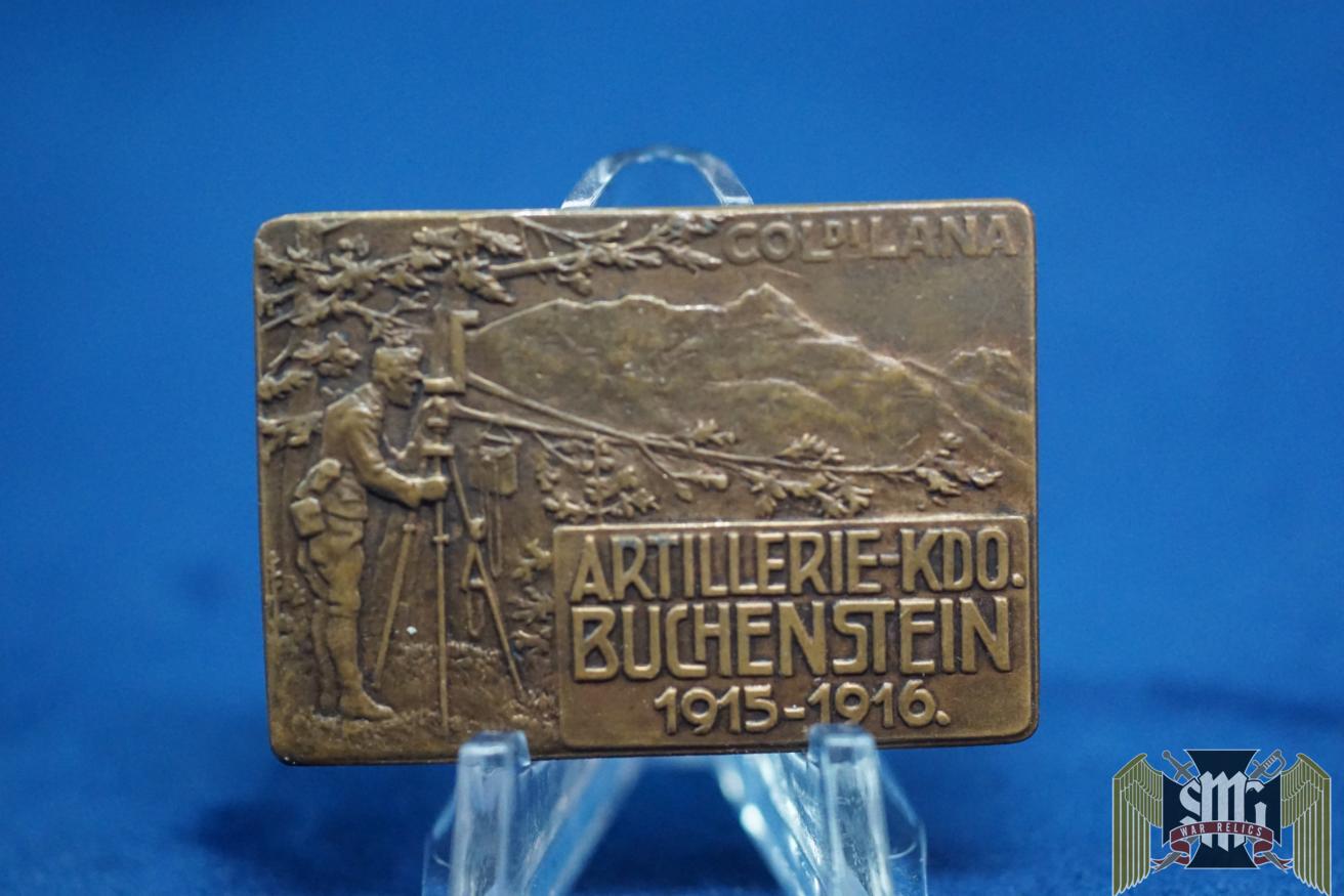 AustroHungarian Artillery Headquarters Buchenstein Badge/tinnie