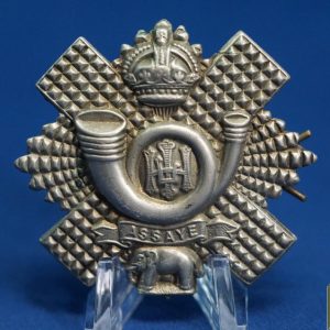 British Assaye Highland Light Infantry Regiment Cap badge