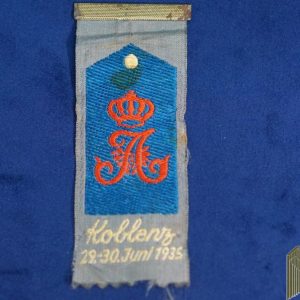 Regimental Ribbon badge for Koblenz 1935