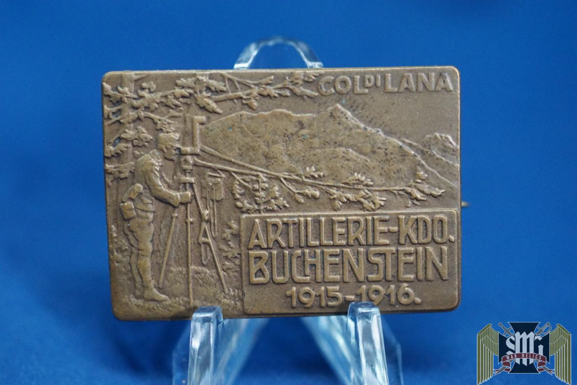 Austro Hungarian Artillery Headquarters Buchenstein Badge/tinnie