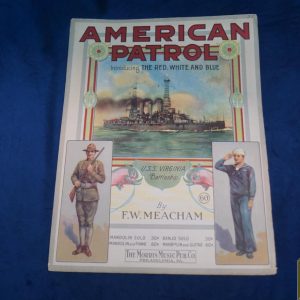 American Patrol The Red, White and Blue Sheet Musci by F.W. Meacham