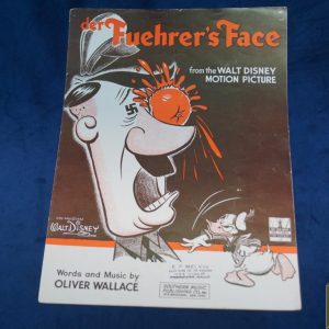 Der Fuehrer's Face Words and sheet music Walt Disney