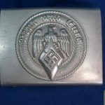 Nickel Hitler youth buckle by Cramer & Dornbach RZM KH24