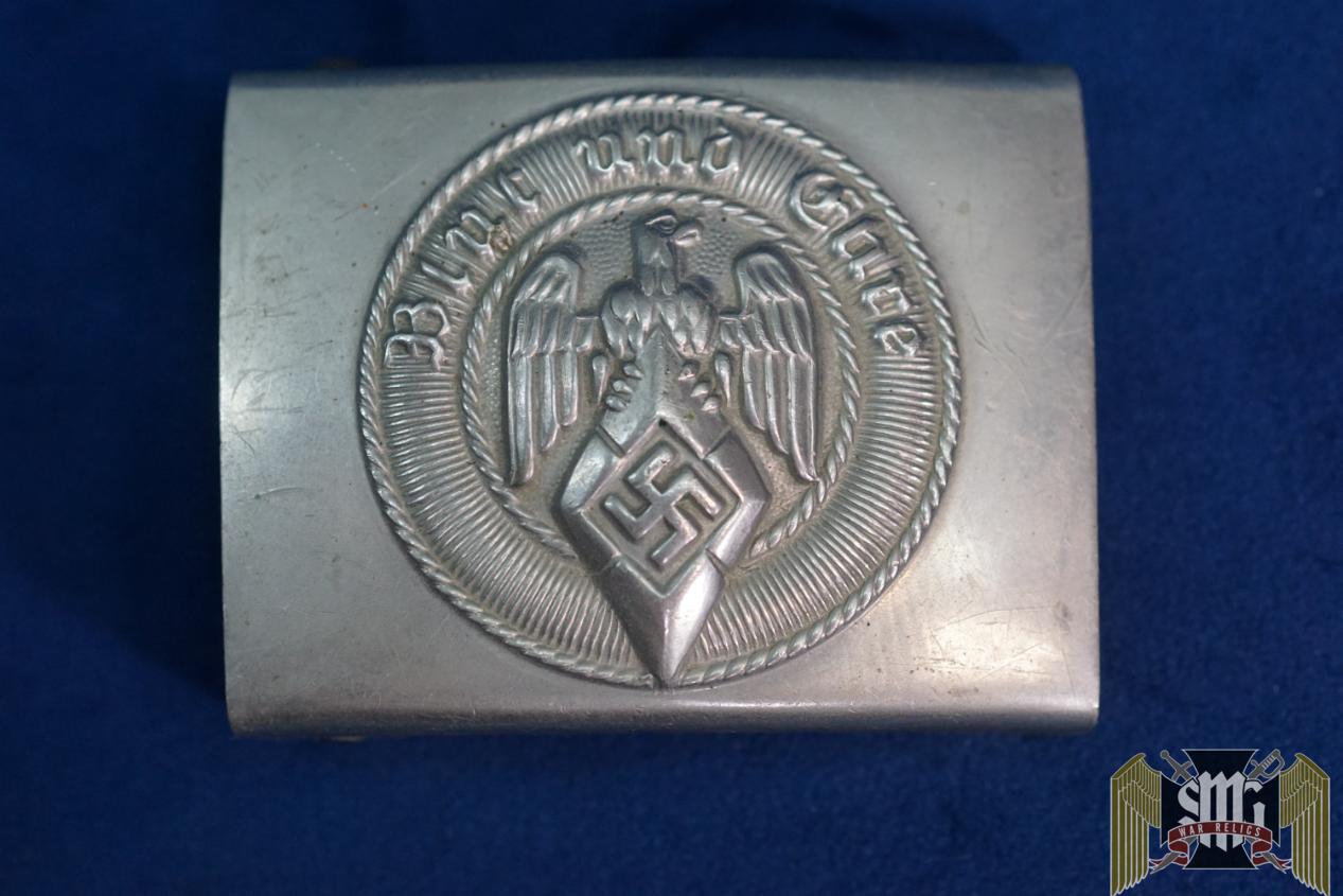 Nickel Hitler youth buckle by Cramer & Dornbach RZM KH24