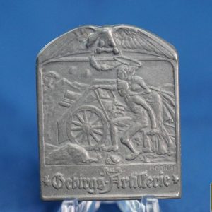 Austro hungary Mountain Artillery Regimental Cap badge/tinnie