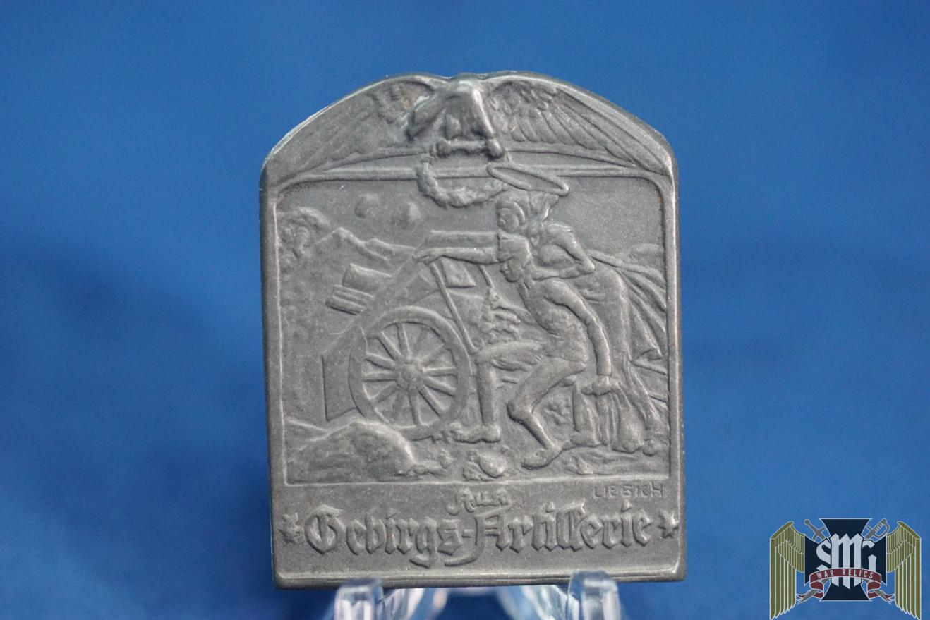Austro hungary Mountain Artillery Regimental Cap badge/tinnie