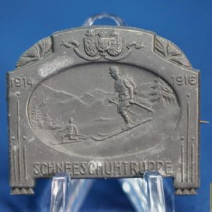 Austro Hungarian Tyrol Snowshoe Troop Badge 1914-1916