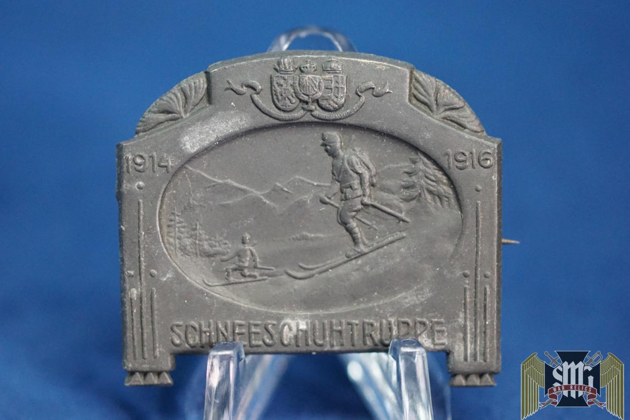 Austro Hungarian Tyrol Snowshoe Troop Badge 1914-1916