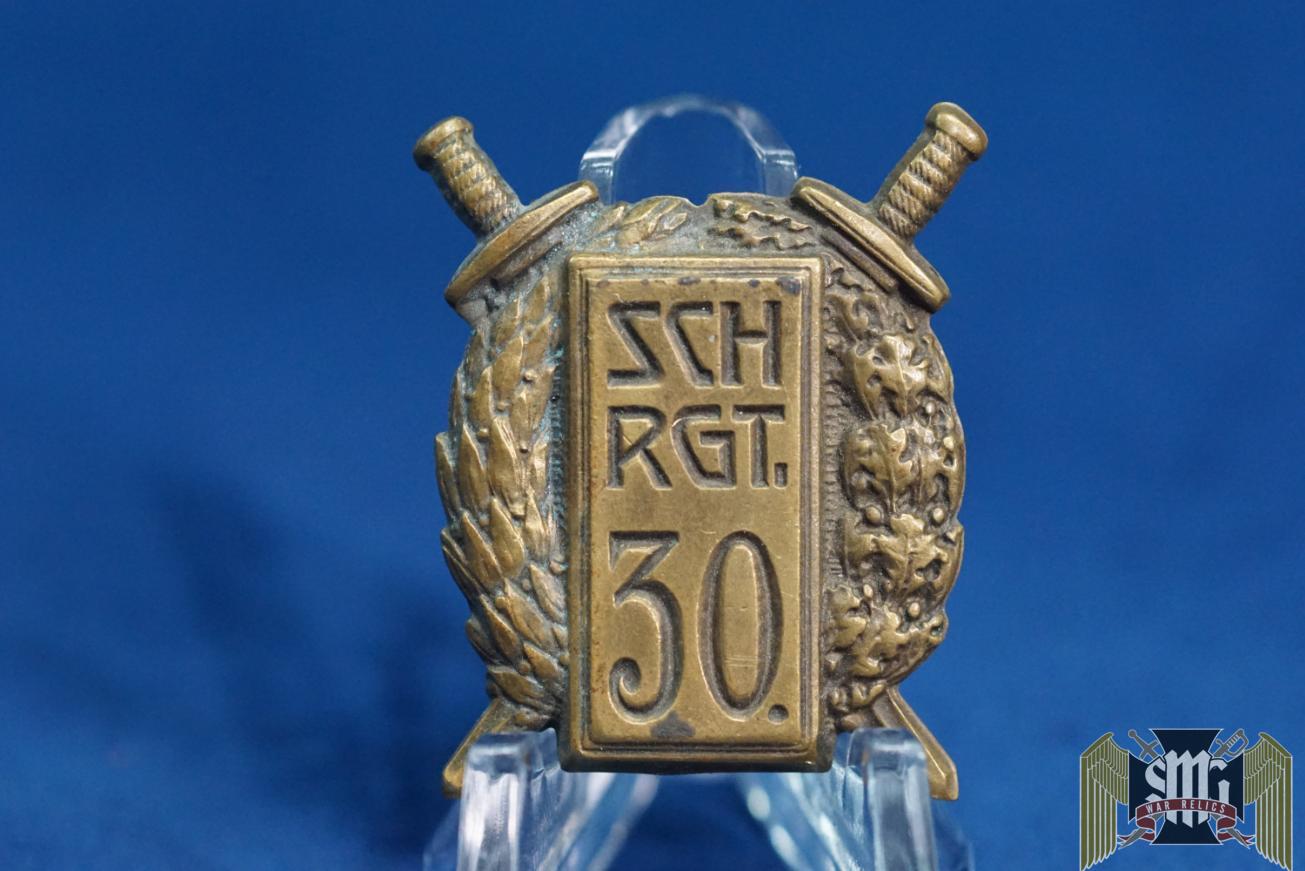 WW1 Austrian Hungary Sicher Regiment 30 badge