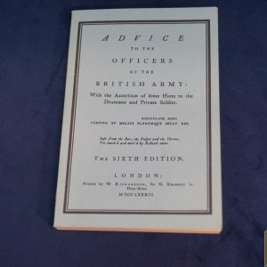 British Army Advice to the officers 1992 reprint 6th edition