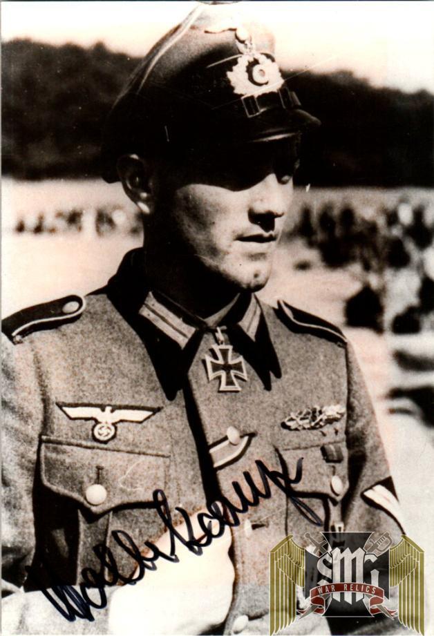 Hollekamp, Josef Knights cross signature