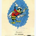 Disney Beechcraft Busy Bee Award of Merit document and Patch