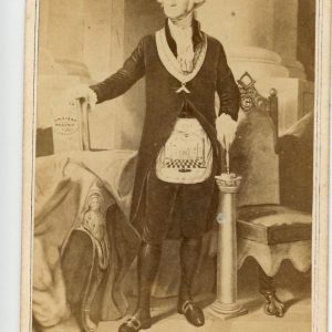 Washington as A Mason CDV portrait