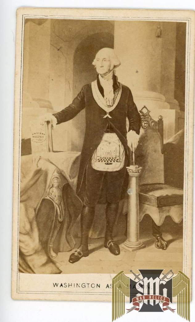 Washington as A Mason CDV portrait