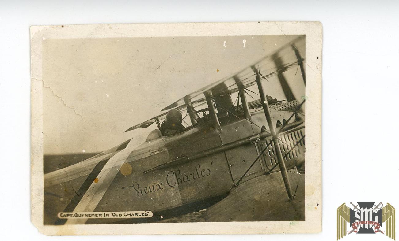 Capt Guynemer bi wing old charles photo early print
