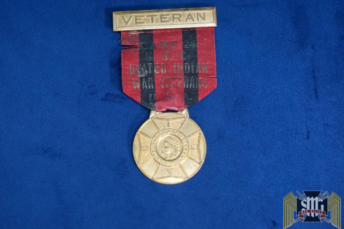 US Indian War Veteran medal Camp 24 NYC
