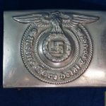 Early Waffen-SS belt buckle in nickel silver by Overhoff (O&C ges. gesch.)