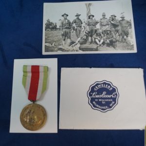 Wisconsin Mexican Border Service Medal 1916-1917 To A Kia