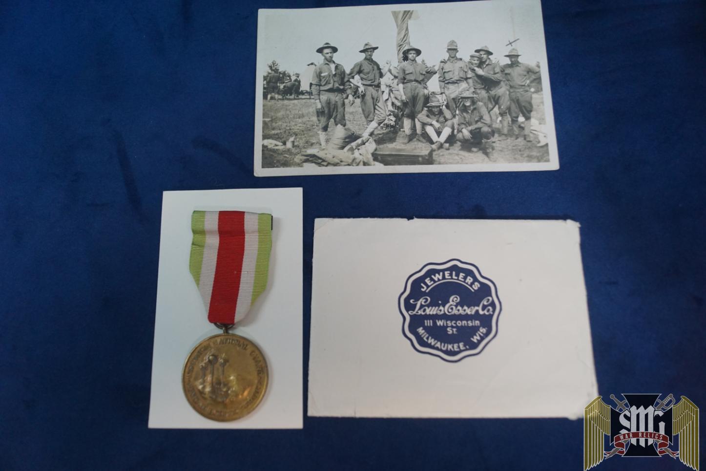 Wisconsin Mexican Border Service Medal 1916-1917 To A Kia