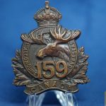 Canadian 1st Algonquins 159th Battalion cap badge WW1