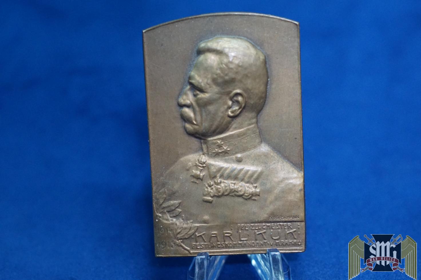 WW1 Austro Hungary Karl Kuk table medal