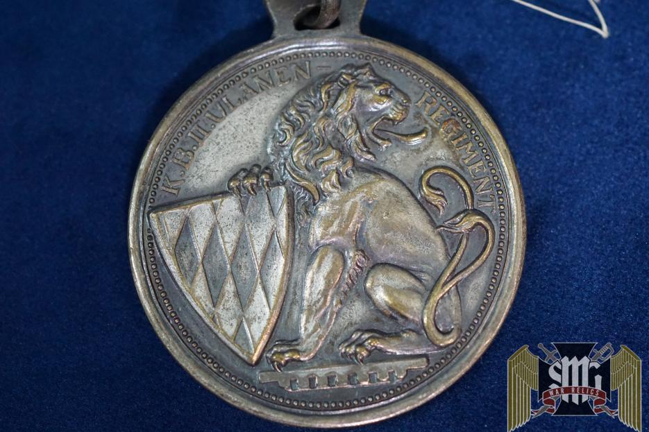 Bavarian 50 yr anniversary medal for Ulanen Regiment 2nd royal lancers