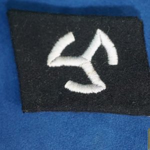 SS 27th Freiwilligen Grenadier Langemarck Flemish Collar Tab Missing buckram