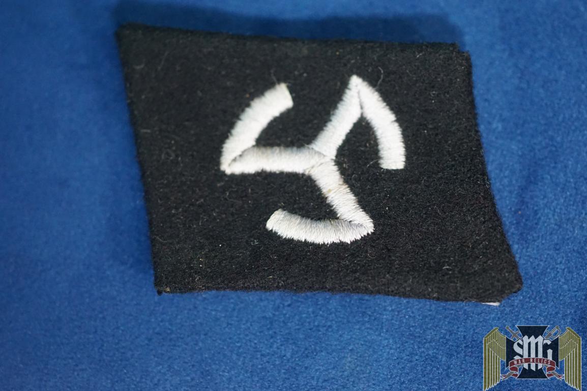 SS 27th Freiwilligen Grenadier Langemarck Flemish Collar Tab Missing buckram