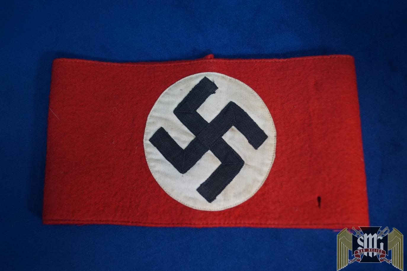 NSDAP Wool Armband Tagged
