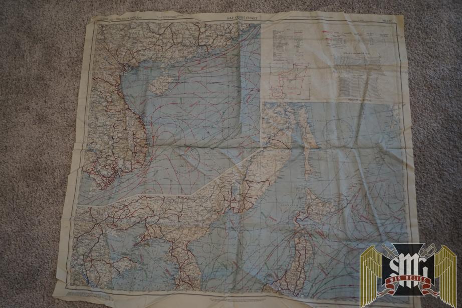 Silk US Escape Map C-52/53 China/Japan