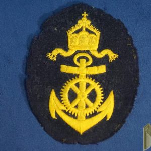 IMPERIAL GERMAN NAVY OBERMACHINISTEN-MAAT ARM BADGE