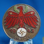 Tirol 1943 Pistol shooting badge in Bronze