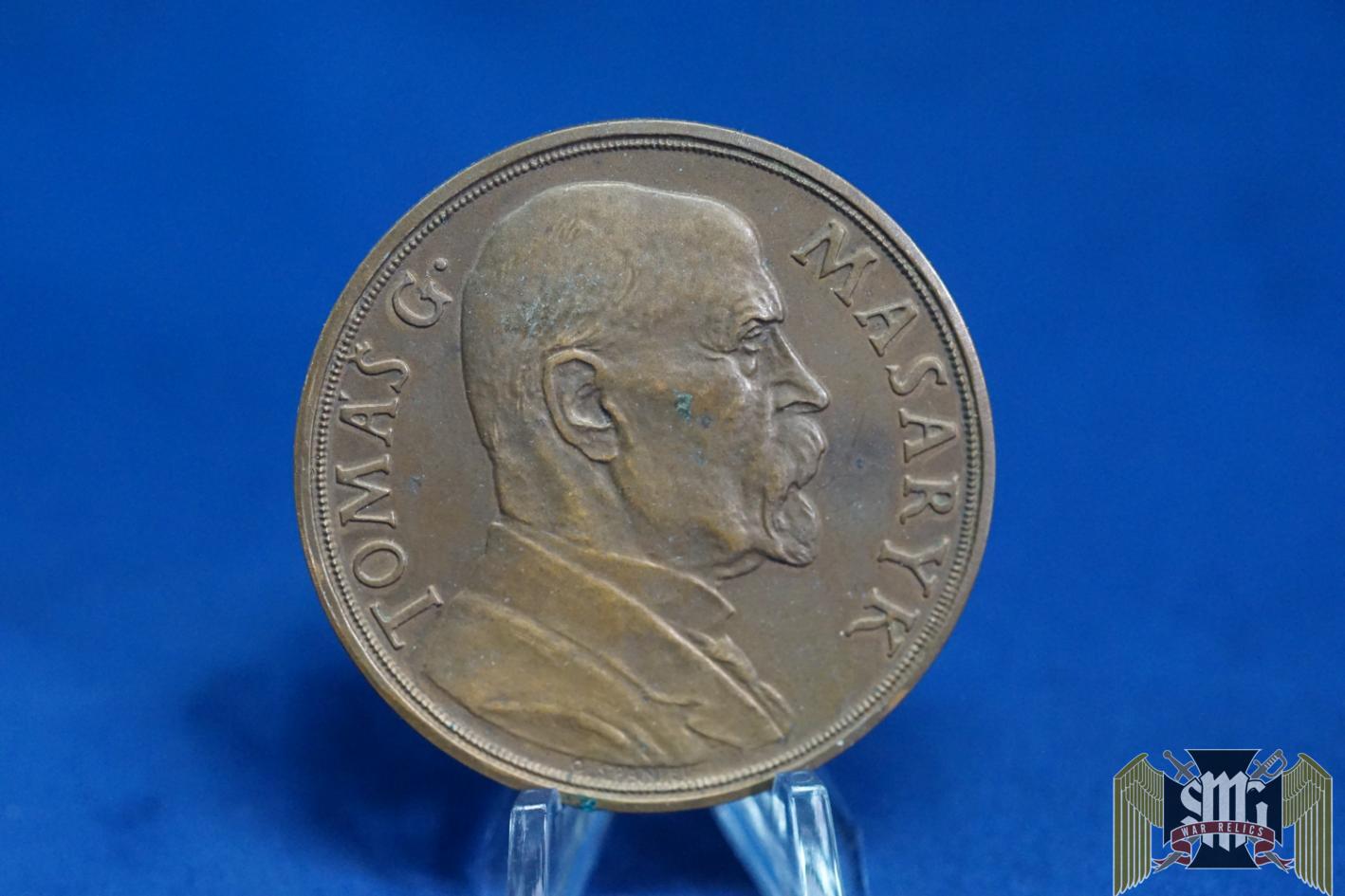 1935 Thomas Masaryk Czechoslovakia Commemorative Medal