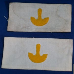 Spanish American Was Saddler Insignia pair
