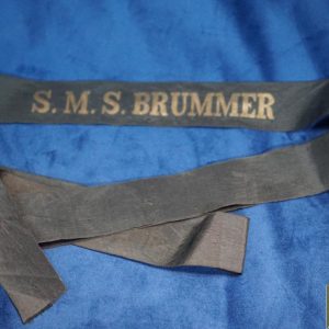 Imperial German Cap tally for S.M.S. Brummer