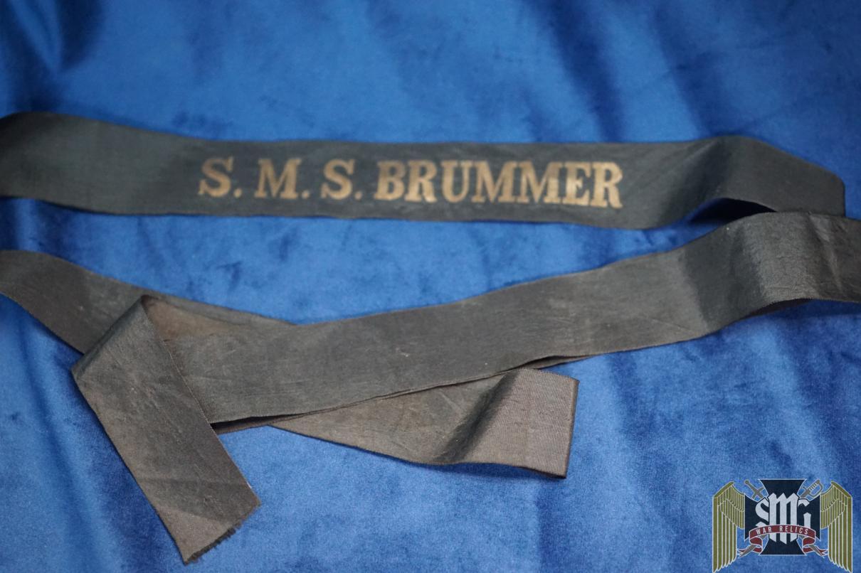 Imperial German Cap tally for S.M.S. Brummer
